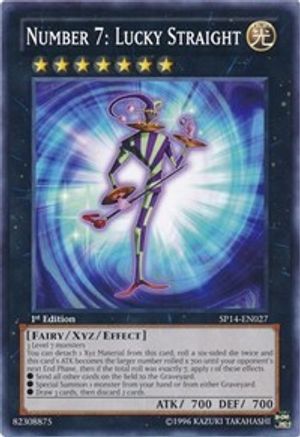 Number 7: Lucky Straight (SP14-EN027) - Star Pack 2014 1st Edition Star Pack 2014 Yugioh Single  Squirtle Squad Card Shop.