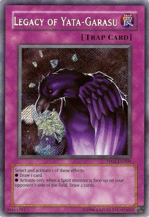 Legacy of Yata-Garasu (Secret Rare) (PP01-EN009) - Premium Pack 1 Unlimited Premium Pack 1 Yugioh Single  Squirtle Squad Card Shop.