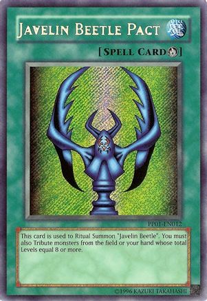 Javelin Beetle Pact (Secret Rare) (PP01-EN012) - Premium Pack 1 Unlimited Premium Pack 1 Yugioh Single  Squirtle Squad Card Shop.