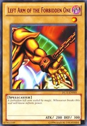 Left Arm of the Forbidden One (Red) (DL11-EN005) - Duelist League Promo Unlimited Duelist League Promo Yugioh Single  Squirtle Squad Card Shop.