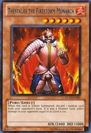 Thestalos the Firestorm Monarch (Blue) (DL12-EN007) - Duelist League Promo Unlimited Duelist League Promo Yugioh Single  Squirtle Squad Card Shop.