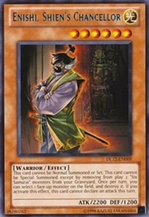 Enishi, Shien's Chancellor (Blue) (DL12-EN009) - Duelist League Promo Unlimited Duelist League Promo Yugioh Single  Squirtle Squad Card Shop.