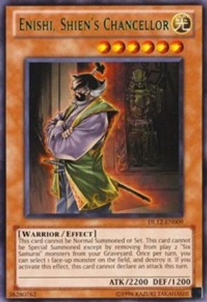 Enishi, Shien's Chancellor (Green) (DL12-EN009) - Duelist League Promo Unlimited Duelist League Promo Yugioh Single  Squirtle Squad Card Shop.