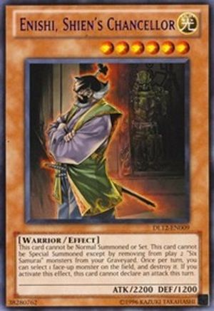 Enishi, Shien's Chancellor (Purple) (DL12-EN009) - Duelist League Promo Unlimited Duelist League Promo Yugioh Single  Squirtle Squad Card Shop.