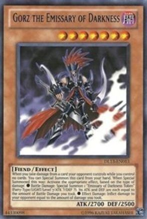 Gorz the Emissary of Darkness (Blue) (DL13-EN013) - Duelist League Promo Unlimited Duelist League Promo Yugioh Single  Squirtle Squad Card Shop.