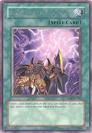 Dark World Lightning (DR04-EN098) - Dark Revelation Volume 4 Unlimited Dark Revelation Volume 4 Yugioh Single  Squirtle Squad Card Shop.