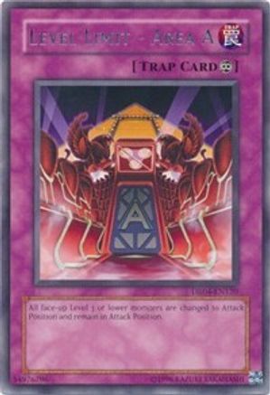 Level Limit - Area A (DR04-EN120) - Dark Revelation Volume 4 Unlimited Dark Revelation Volume 4 Yugioh Single  Squirtle Squad Card Shop.