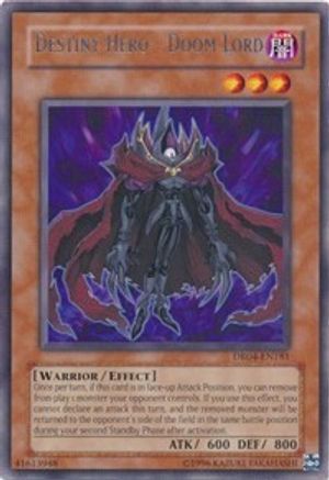Destiny Hero - Doom Lord (DR04-EN181) - Dark Revelation Volume 4 Unlimited Dark Revelation Volume 4 Yugioh Single  Squirtle Squad Card Shop.