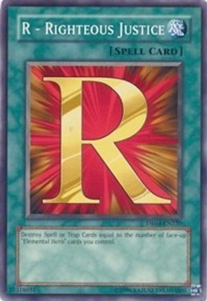 R - Righteous Justice (DR04-EN220) - Dark Revelation Volume 4 Unlimited Dark Revelation Volume 4 Yugioh Single  Squirtle Squad Card Shop.