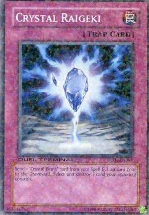 Crystal Raigeki (DT01-EN099) - Duel Terminal 1 Limited Duel Terminal 1 Yugioh Single  Squirtle Squad Card Shop.