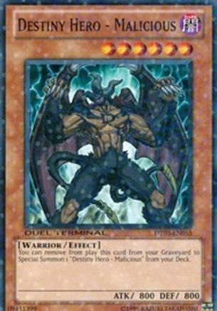 Destiny HERO - Malicious (DT03-EN055) - Duel Terminal 3 Limited Duel Terminal 3 Yugioh Single  Squirtle Squad Card Shop.