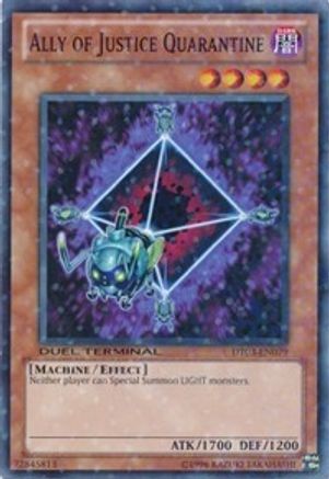 Ally of Justice Quarantine (DT03-EN079) - Duel Terminal 3 Limited Duel Terminal 3 Yugioh Single  Squirtle Squad Card Shop.