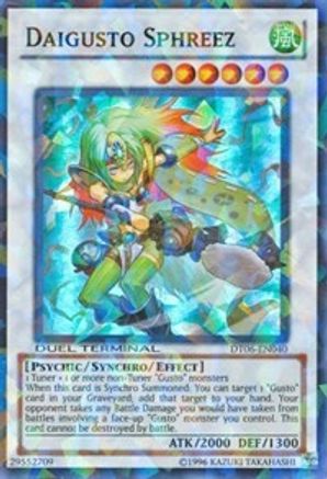 Daigusto Sphreez (DT06-EN040) - Duel Terminal 6 Limited Duel Terminal 6 Yugioh Single  Squirtle Squad Card Shop.