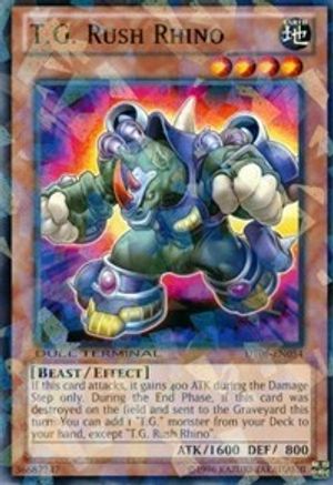 T.G. Rush Rhino (DT06-EN054) - Duel Terminal 6 Limited Duel Terminal 6 Yugioh Single  Squirtle Squad Card Shop.
