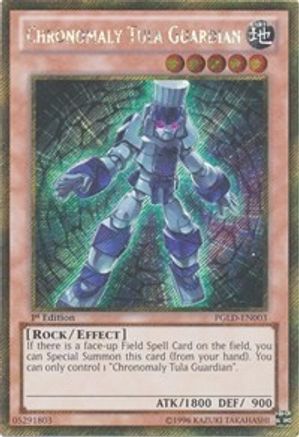 Chronomaly Tula Guardian (PGLD-EN003) - Premium Gold Unlimited Premium Gold Yugioh Single  Squirtle Squad Card Shop.