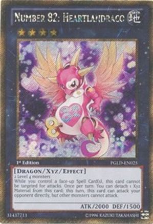 Number 82: Heartlandraco (PGLD-EN025) - Premium Gold 1st Edition Premium Gold Yugioh Single  Squirtle Squad Card Shop.