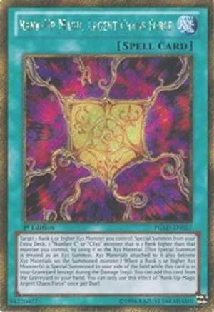 Rank-Up-Magic Argent Chaos Force (PGLD-EN027) - Premium Gold Unlimited Premium Gold Yugioh Single  Squirtle Squad Card Shop.