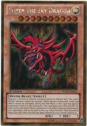 Slifer the Sky Dragon (PGLD-EN032) - Premium Gold 1st Edition Premium Gold Yugioh Single  Squirtle Squad Card Shop.