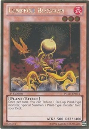 Lonefire Blossom (PGLD-EN034) - Premium Gold Unlimited Premium Gold Yugioh Single  Squirtle Squad Card Shop.