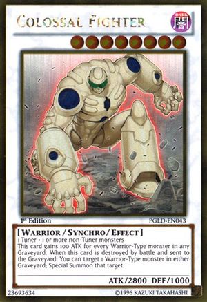 Colossal Fighter (PGLD-EN043) - Premium Gold 1st Edition Premium Gold Yugioh Single  Squirtle Squad Card Shop.