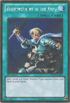 Reinforcement of the Army (PGLD-EN058) - Premium Gold 1st Edition Premium Gold Yugioh Single  Squirtle Squad Card Shop.