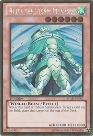 Raiza the Storm Monarch (PGLD-EN062) - Premium Gold 1st Edition Premium Gold Yugioh Single  Squirtle Squad Card Shop.