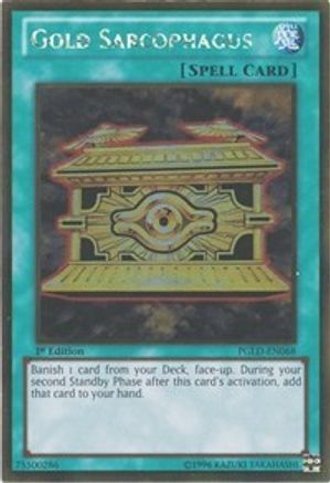Gold Sarcophagus (PGLD-EN068) - Premium Gold Unlimited Premium Gold Yugioh Single  Squirtle Squad Card Shop.