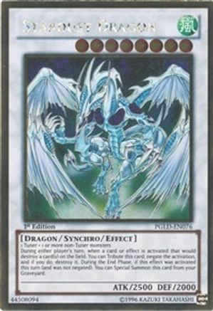 Stardust Dragon (PGLD-EN076) - Premium Gold Unlimited Premium Gold Yugioh Single  Squirtle Squad Card Shop.