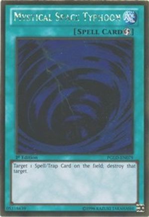 Mystical Space Typhoon (PGLD-EN079) - Premium Gold 1st Edition Premium Gold Yugioh Single  Squirtle Squad Card Shop.