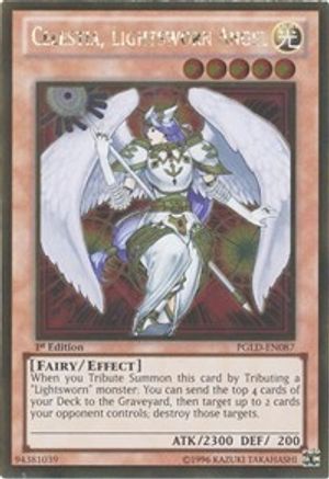 Celestia, Lightsworn Angel (PGLD-EN087) - Premium Gold Unlimited Premium Gold Yugioh Single  Squirtle Squad Card Shop.