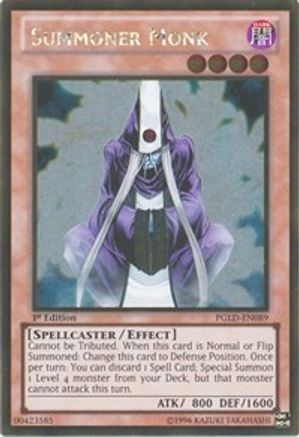 Summoner Monk (PGLD-EN089) - Premium Gold 1st Edition Premium Gold Yugioh Single  Squirtle Squad Card Shop.