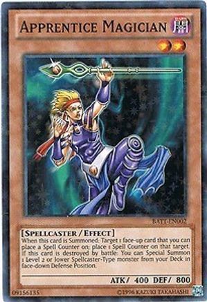 Apprentice Magician (Starfoil) (BATT-EN002) - Battle Pack Tournament Prize Cards Limited Battle Pack Tournament Prize Cards Yugioh Single  Squirtle Squad Card Shop.