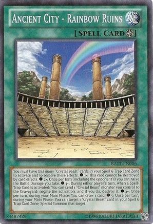 Ancient City - Rainbow Ruins (Starfoil) (BATT-EN006) - Battle Pack Tournament Prize Cards Limited Battle Pack Tournament Prize Cards Yugioh Single  Squirtle Squad Card Shop.