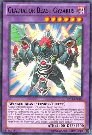 Gladiator Beast Gyzarus (Starfoil) (BATT-EN008) - Battle Pack Tournament Prize Cards Limited Battle Pack Tournament Prize Cards Yugioh Single  Squirtle Squad Card Shop.