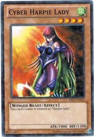 Cyber Harpie Lady (Starfoil) (BATT-EN012) - Battle Pack Tournament Prize Cards Limited Battle Pack Tournament Prize Cards Yugioh Single  Squirtle Squad Card Shop.