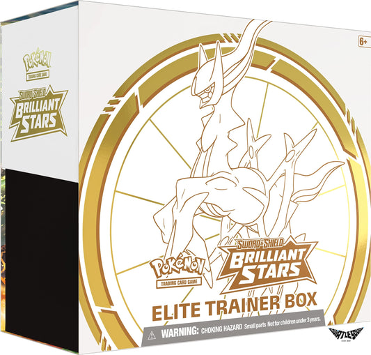 Pokémon TCG – Brilliant Stars Elite Trainer Box – Sword & Shield – Factory Sealed Squirtle Squad Card Shop.   Squirtle Squad Card Shop.