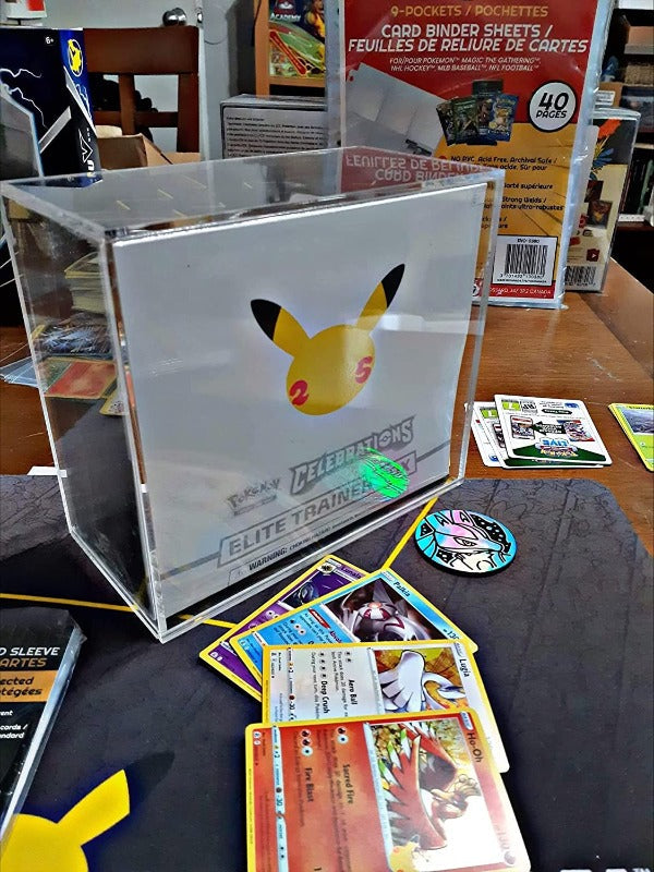 Pokemon ETB Elite Trainer Box w/ Sliding Lid Anti-UV - EVORETRO Acrylic Protector 4.0MM (Pack of 12) EVORETRO Canada Card Protectors  Squirtle Squad Card Shop.