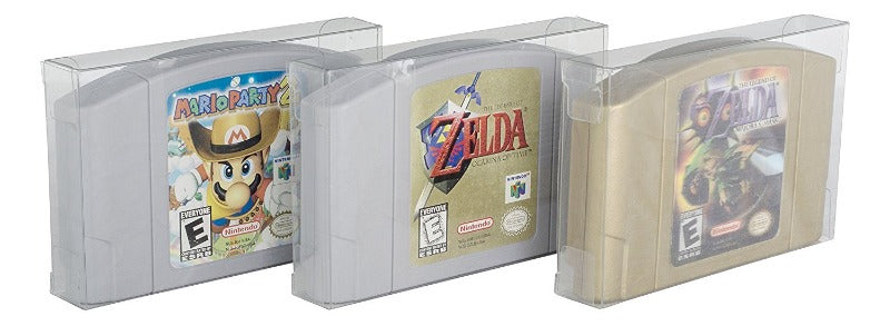 Nintendo 64 (Cartridge) EVORETRO PET Protectors - Pack of 25 EVORETRO Canada Video Game Protectors  Squirtle Squad Card Shop.