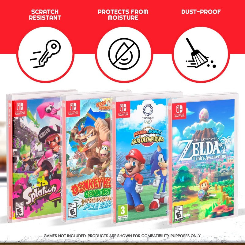 Nintendo Switch (Box) EVORETRO PET Protectors - Pack of 25 EVORETRO Canada Video Game Protectors  Squirtle Squad Card Shop.