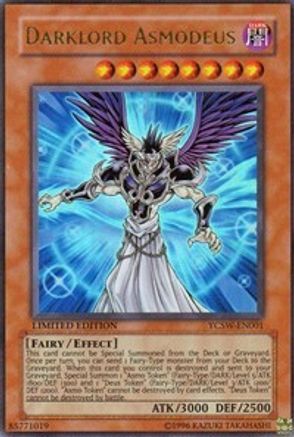Darklord Asmodeus (YCSW-EN001) - Yu-Gi-Oh! Championship Series Prize Cards Limited Yu-Gi-Oh! Championship Series Prize Cards Yugioh Single  Squirtle Squad Card Shop.