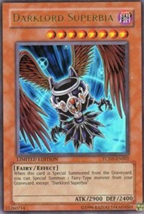 Darklord Superbia (YCSW-EN002) - Yu-Gi-Oh! Championship Series Prize Cards Limited Yu-Gi-Oh! Championship Series Prize Cards Yugioh Single  Squirtle Squad Card Shop.