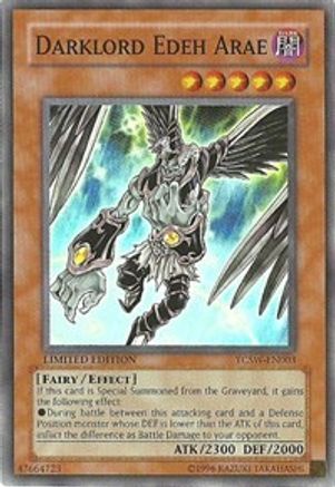Darklord Edeh Arae (YCSW-EN003) - Yu-Gi-Oh! Championship Series Prize Cards Limited Yu-Gi-Oh! Championship Series Prize Cards Yugioh Single  Squirtle Squad Card Shop.
