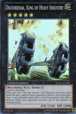 Digvorzhak, King of Heavy Industry (YCSW-EN005) - Yu-Gi-Oh! Championship Series Prize Cards Limited Yu-Gi-Oh! Championship Series Prize Cards Yugioh Single  Squirtle Squad Card Shop.