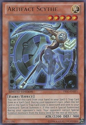 Artifact Scythe (PRIO-ENSP1) (PRIO-ENSP1) - Primal Origin Limited Primal Origin Yugioh Single  Squirtle Squad Card Shop.