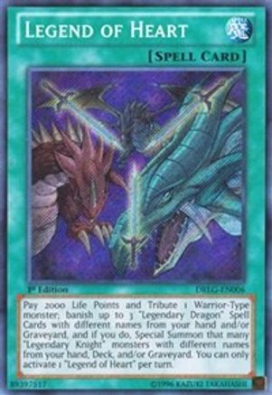 Legend of Heart (DRLG-EN006) - Dragons of Legend 1st Edition Dragons of Legend Yugioh Single  Squirtle Squad Card Shop.