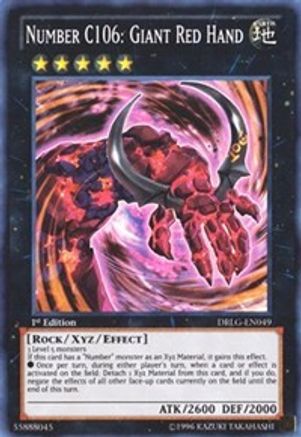 Number C106: Giant Red Hand (DRLG-EN049) - Dragons of Legend Unlimited Dragons of Legend Yugioh Single  Squirtle Squad Card Shop.
