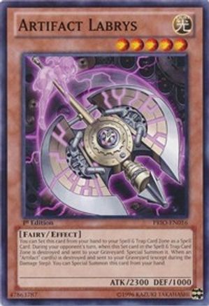 Artifact Labrys (PRIO-EN016) - Primal Origin 1st Edition Primal Origin Yugioh Single  Squirtle Squad Card Shop.