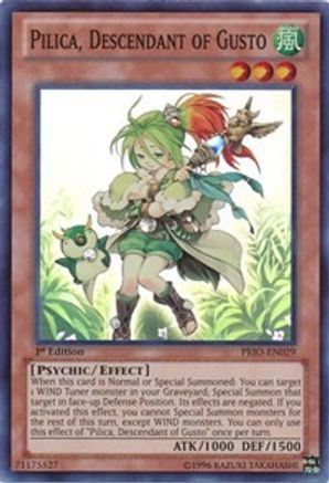 Pilica, Descendant of Gusto (PRIO-EN029) - Primal Origin 1st Edition Primal Origin Yugioh Single  Squirtle Squad Card Shop.
