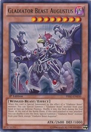 Gladiator Beast Augustus (PRIO-EN030) - Primal Origin Unlimited Primal Origin Yugioh Single  Squirtle Squad Card Shop.