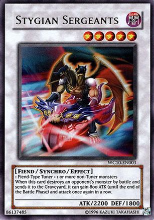 Stygian Sergeants (WC10-EN003) - Yu-Gi-Oh! Video Game Promotional Cards Limited Yu-Gi-Oh! Video Game Promotional Cards Yugioh Single  Squirtle Squad Card Shop.
